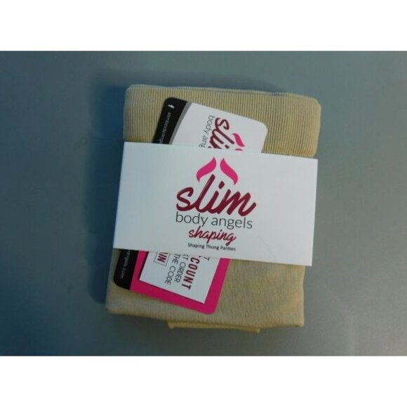 Slim Body Angels Size 2XL Plus Size High Waisted Shaper Style Panties Beige NEW - Picture 1 of 3